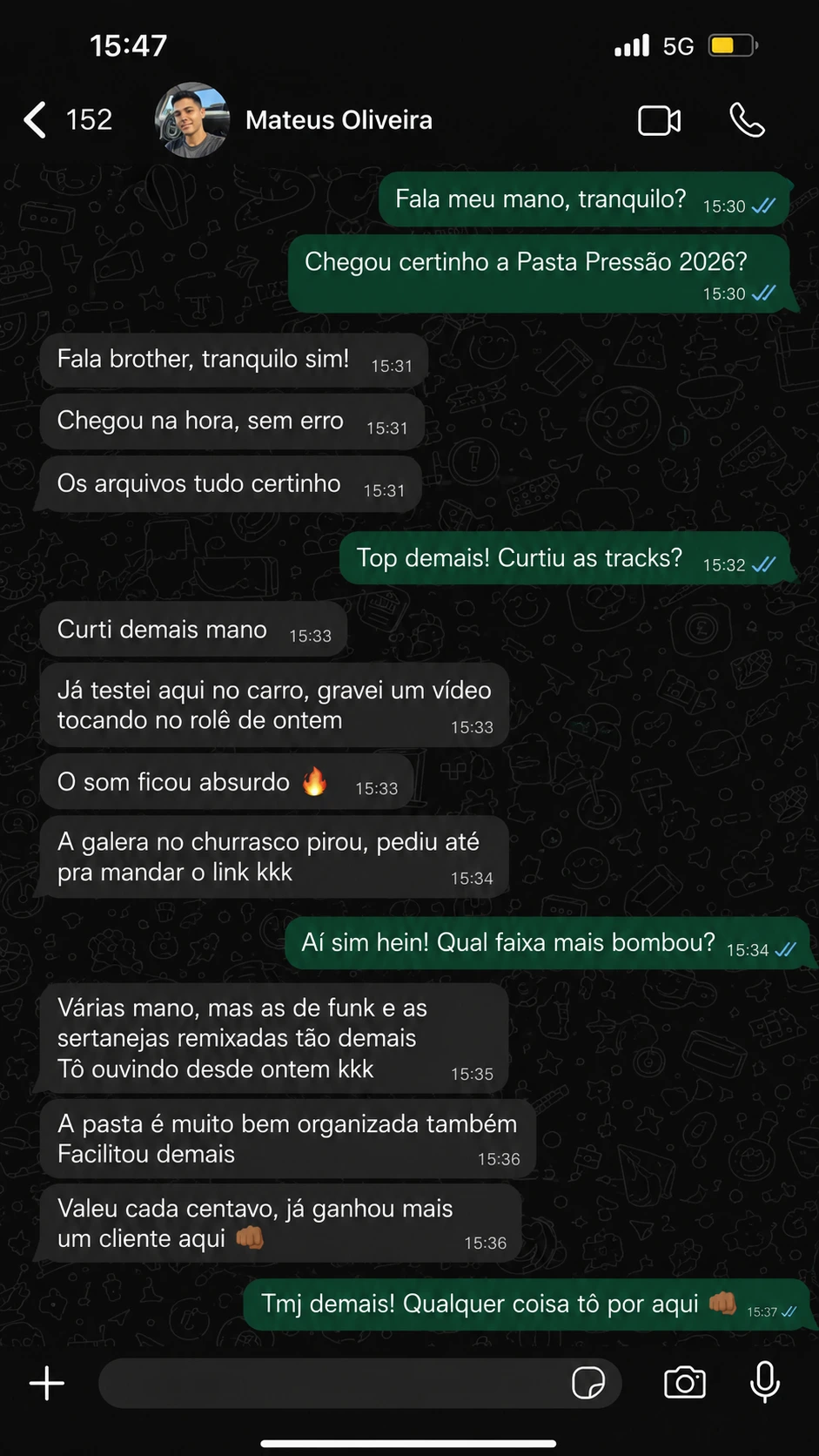Depoimento Mateus Oliveira